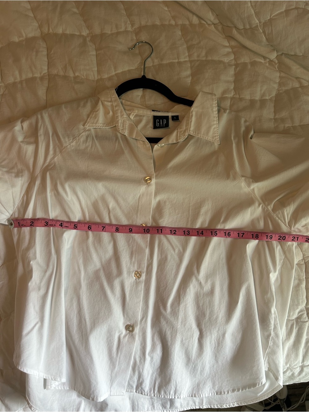 GAP Organic Cotton Poplin-Bubble Sleeve Shirt - Picture 5 of 6